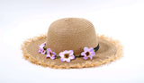 Sombrero Niña Orilla Rafia