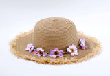 Sombrero Niña Orilla Rafia